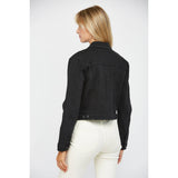 BLACK DENIM JACKET: MURRAY / L