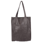Margie Handcrafted Leather Tote Bag: Aqua