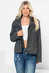 Textured Moto Jacket