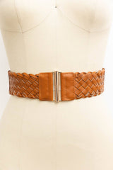 Adjustable Basket Weave Style Belt – Perfect Fit: Black