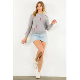 Knitted Detail Sweater