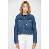DARK WASH STRETCH DENIM JACKET