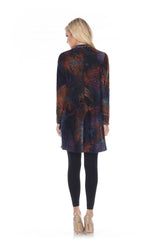 Rust/Blue Burnout Cardigan