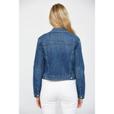 DARK WASH STRETCH DENIM JACKET