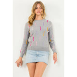 Knitted Detail Sweater