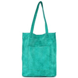 Margie Handcrafted Leather Tote Bag: Dark Grey