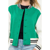 Textured Colorblock Jacket