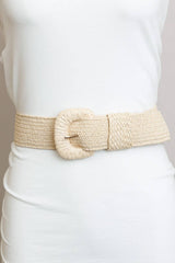 Bestseller Stretchable Raffia Belt β Eco-Friendly Fashion πΎ: Natural