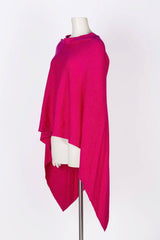 Cashmere Poncho Fuschia Dk. Pink