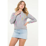 Knitted Detail Sweater