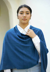 Cashmere Poncho Peacock