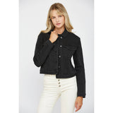 BLACK DENIM JACKET: MURRAY / XL