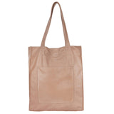Margie Handcrafted Leather Tote Bag: Dark Grey