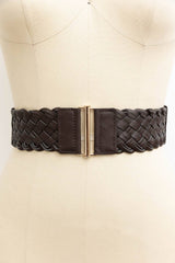 Adjustable Basket Weave Style Belt – Perfect Fit: Camel