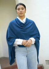 Cashmere Poncho Peacock