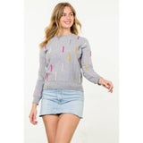 Knitted Detail Sweater