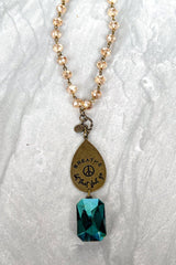 Breathe Necklace in Bronze