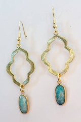 Laurel Earrings: Labradorite