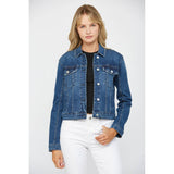 DARK WASH STRETCH DENIM JACKET