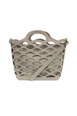 River Laser Cut Tote: L8124-10 Grey