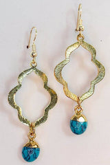 Laurel Earrings: Amazonite