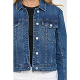 DARK WASH STRETCH DENIM JACKET