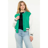 Textured Colorblock Jacket