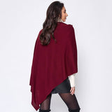 Solid Wrap Poncho