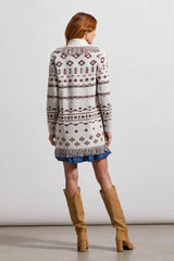 Fringed Shawl Collar Cardigan