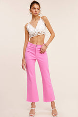 MCP3113-Stretchy High Waisted Flare Pants Game Day Halloween: Washed Black / M