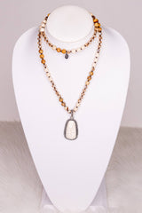 Adele Necklace in White