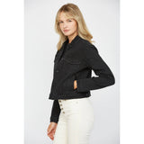 BLACK DENIM JACKET: MURRAY / M