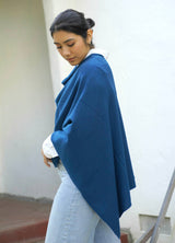 Cashmere Poncho Peacock