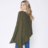 Solid Wrap Poncho