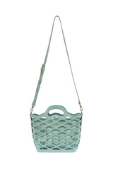 River Laser Cut Tote: L8124-10 Grey