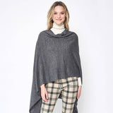 Solid Wrap Poncho