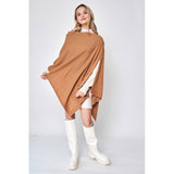 Solid Wrap Poncho