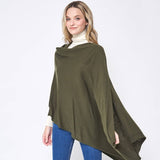 Solid Wrap Poncho