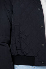 Dry Nylon Diamond Quilted Bomber Jacket
