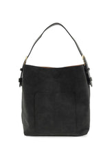 Hobo Handle Rich Faux Suede Handbag: L8235-20 Rust