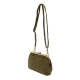Vivie Frame Convertible Crossbody/Wristlet: L8194-05 Ruby