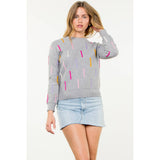 Knitted Detail Sweater