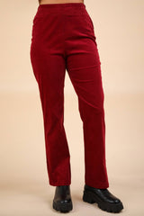 Velvet Boot Cut Pants