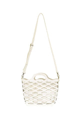 River Laser Cut Tote: L8124-11 Turquoise