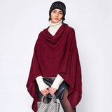 Solid Wrap Poncho