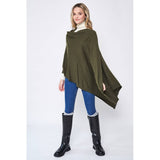 Solid Wrap Poncho