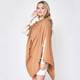 Solid Wrap Poncho