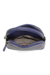 Larissa Double Zip Dome Crossbody: L8264-07 Navy
