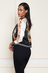 Rust Reversible Satin Jacket