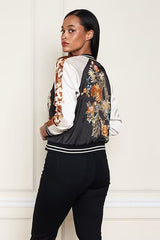 Rust Reversible Satin Jacket